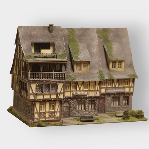 Diorama rathaus fachwerk - h0,