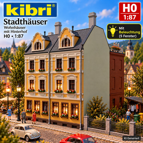 Kibri stadthäuser - kibri, h0